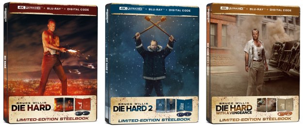 Die Hard 1-3 (4K Ultra HD Steelbook)