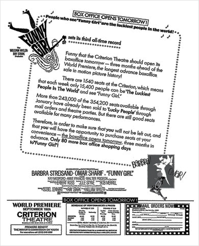 Funny Girl ad