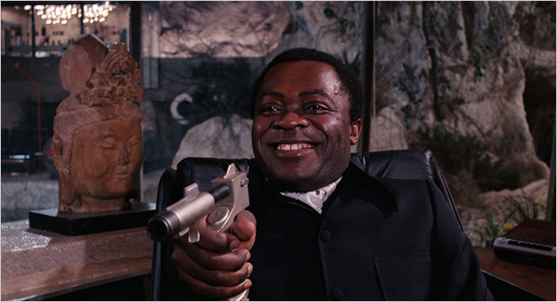 A scene from Live and Let Die (1973).